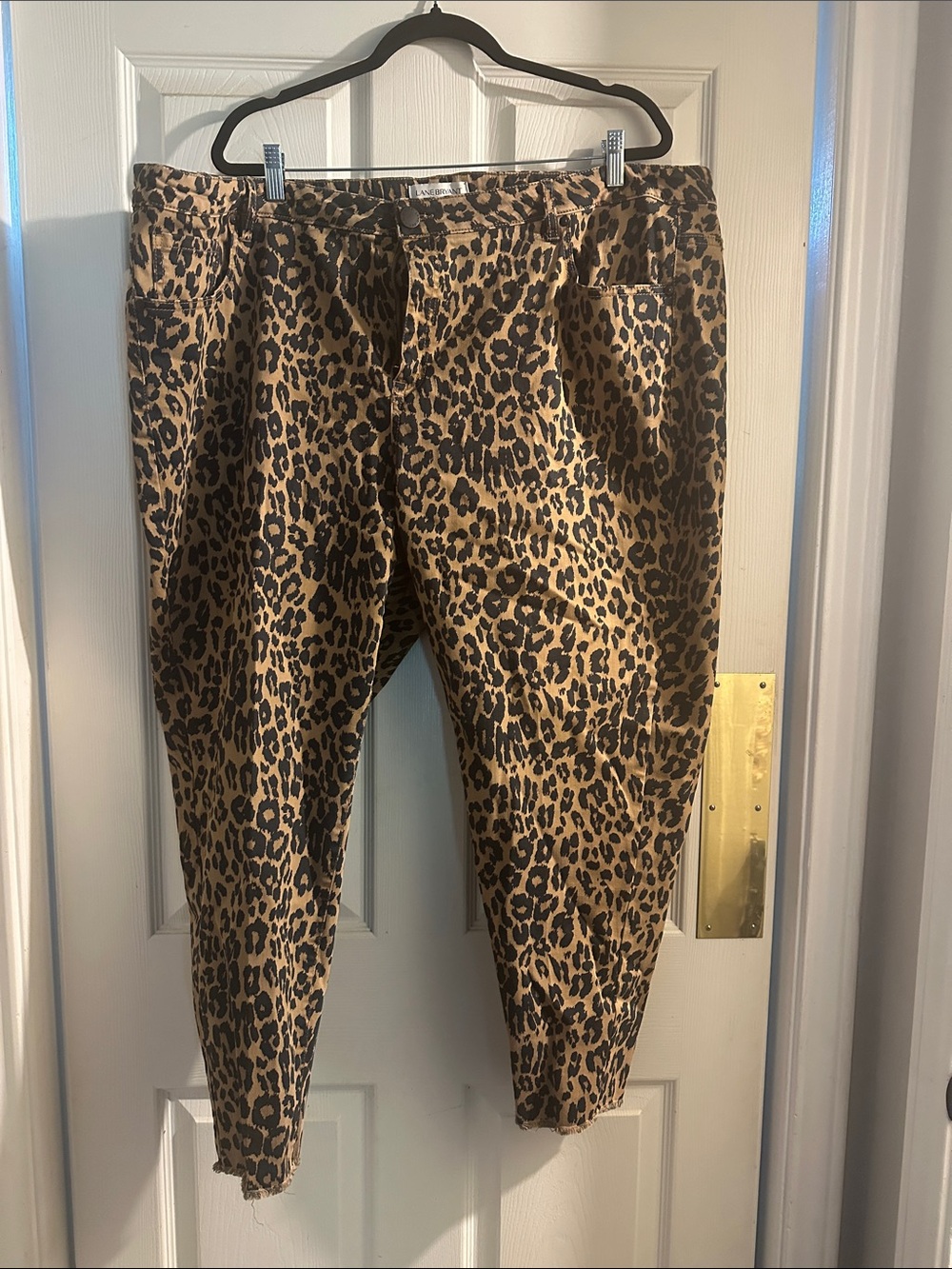 Lane Bryant Leopard Print Pants - Brown & Black